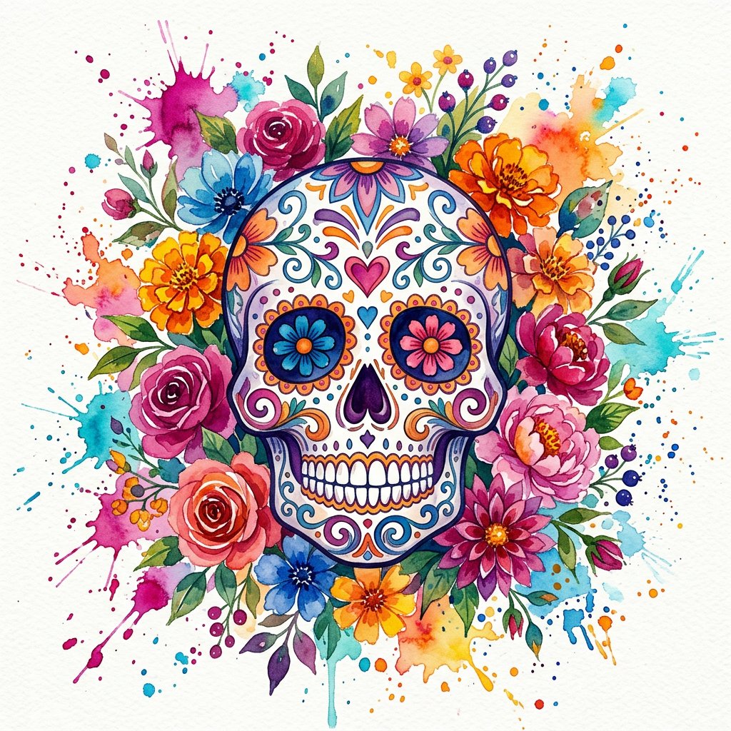 Floral Skull
