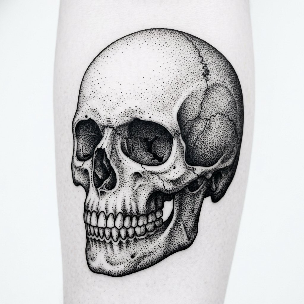 Dotwork Skull