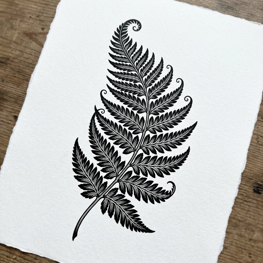 Blackwork Fern