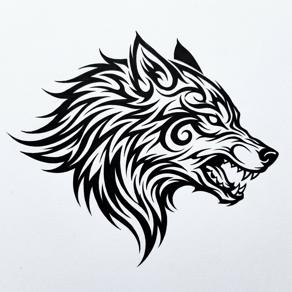 Tribal-Wolf