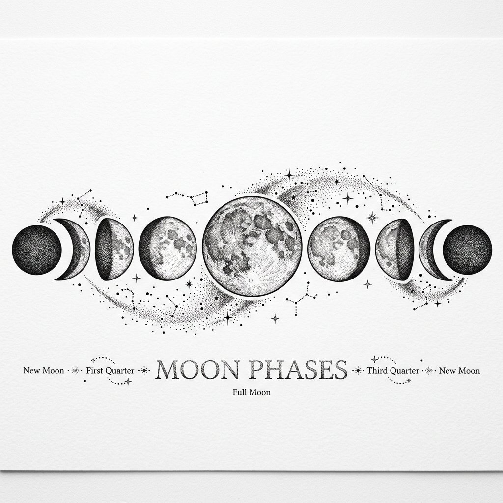 Dot Moon Phases