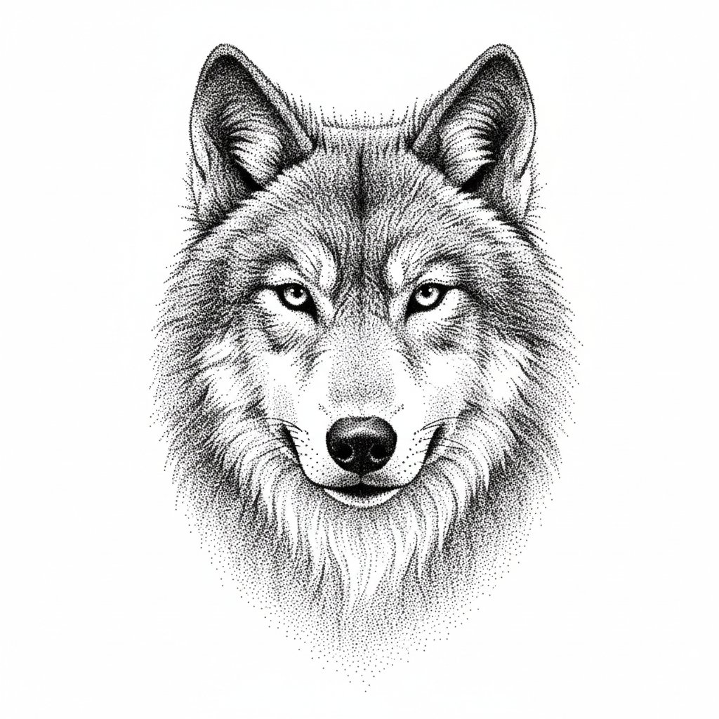 Stippled Wolf