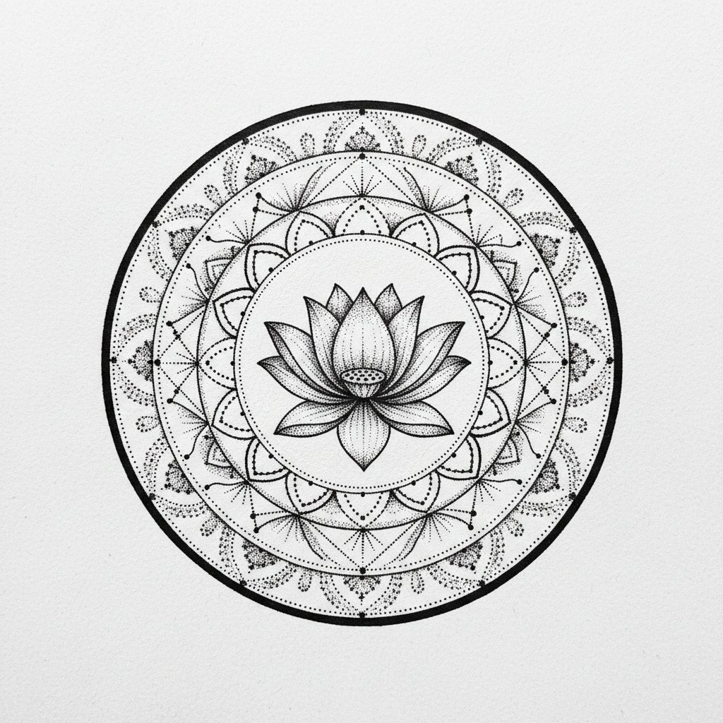 Dot Lotus Mandala