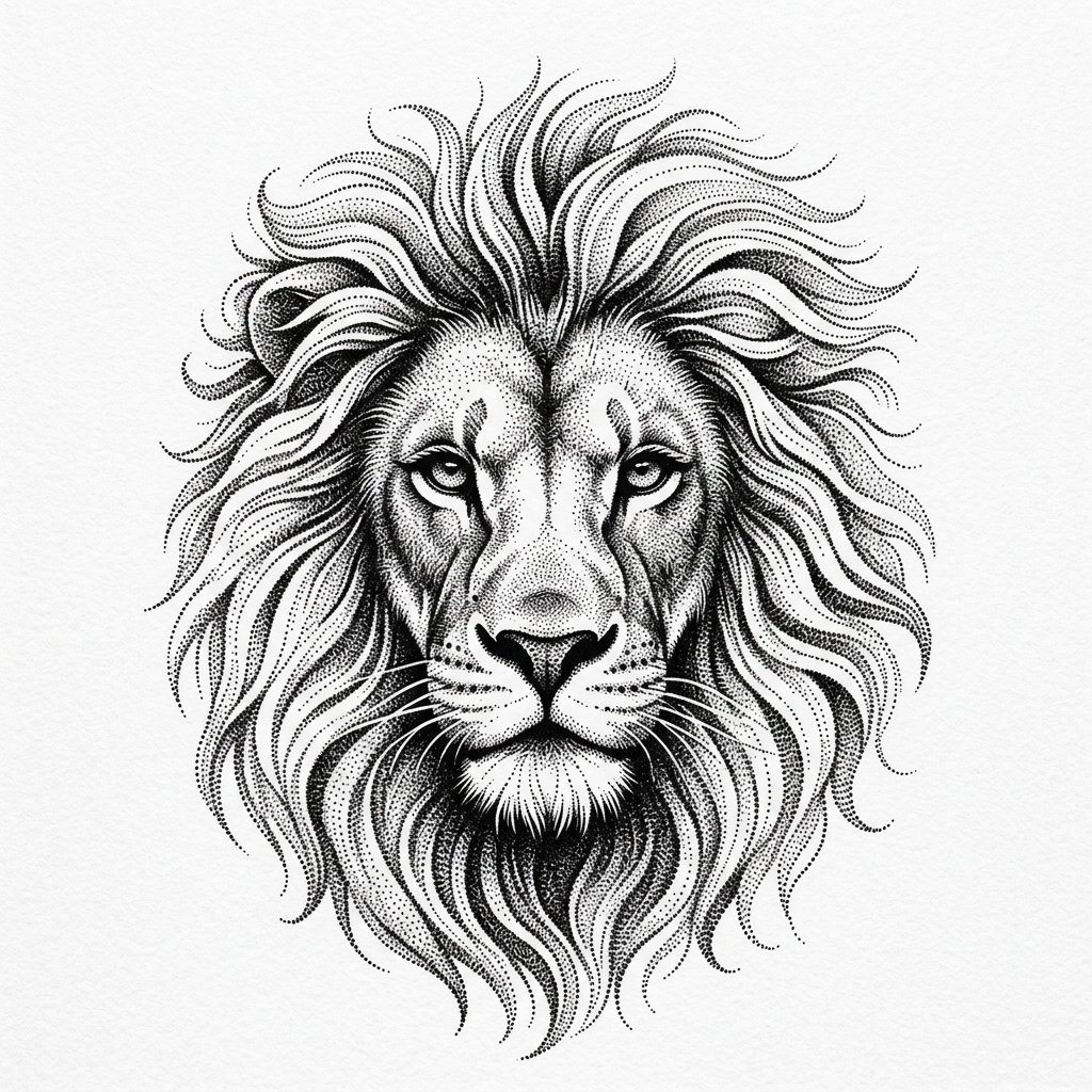 Stippled Lion