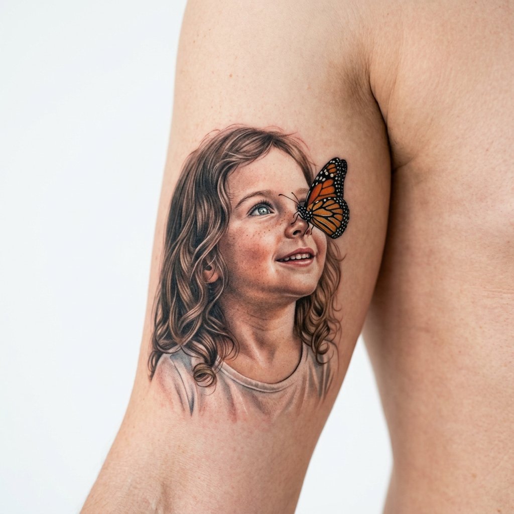 Girl & Butterfly
