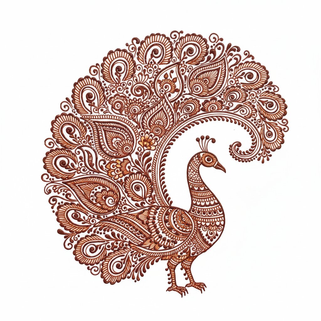 Mehndi Peacock
