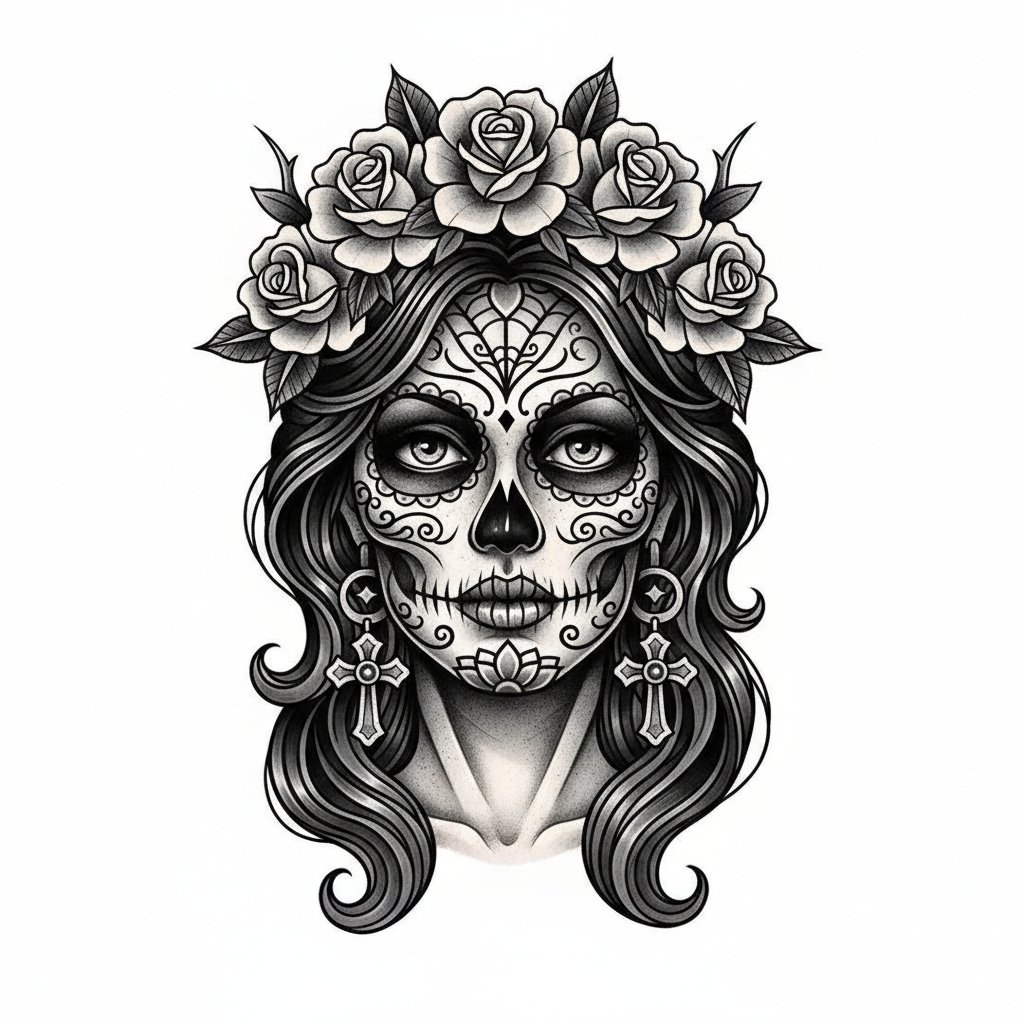 Sugar Skull Lady