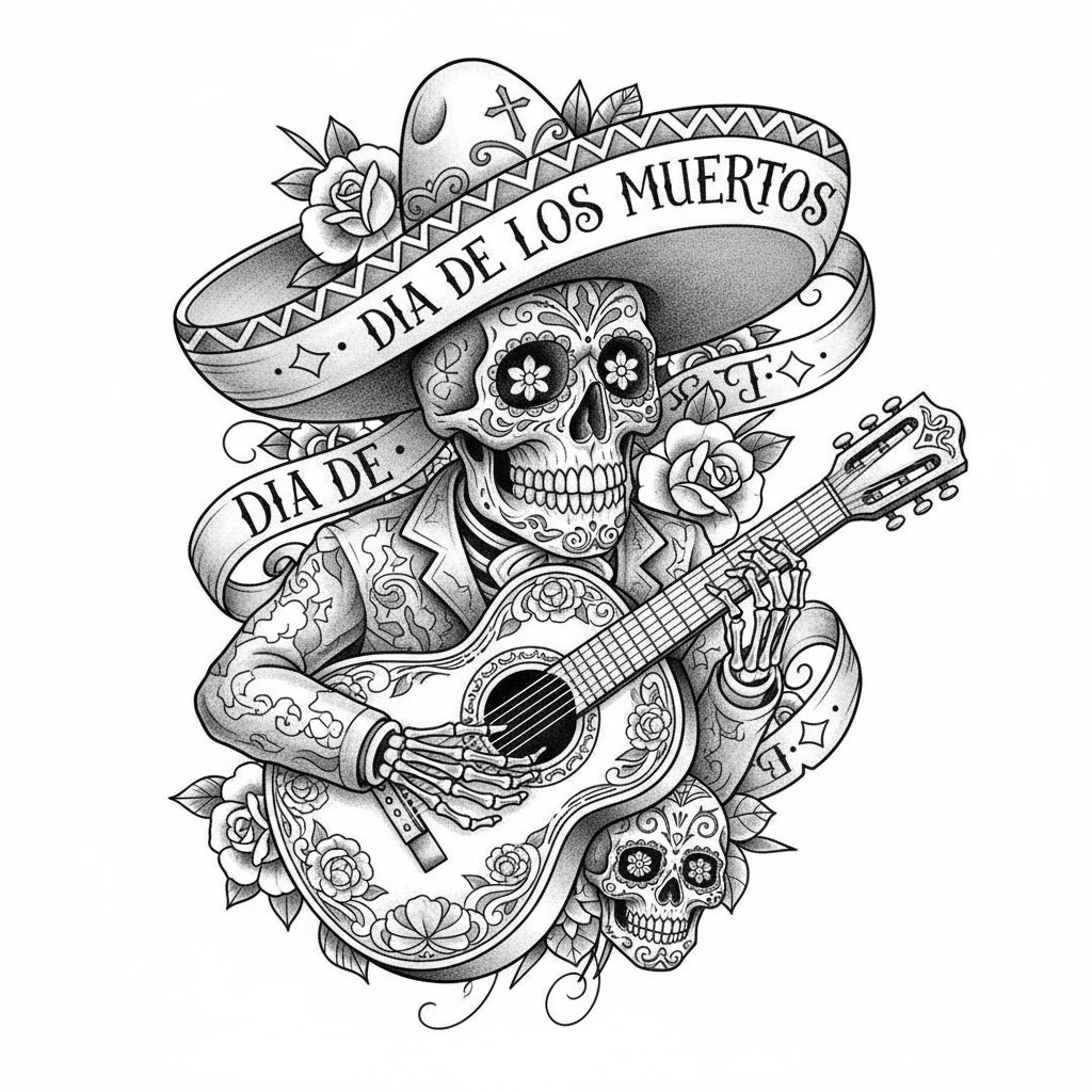 Mariachi Skull