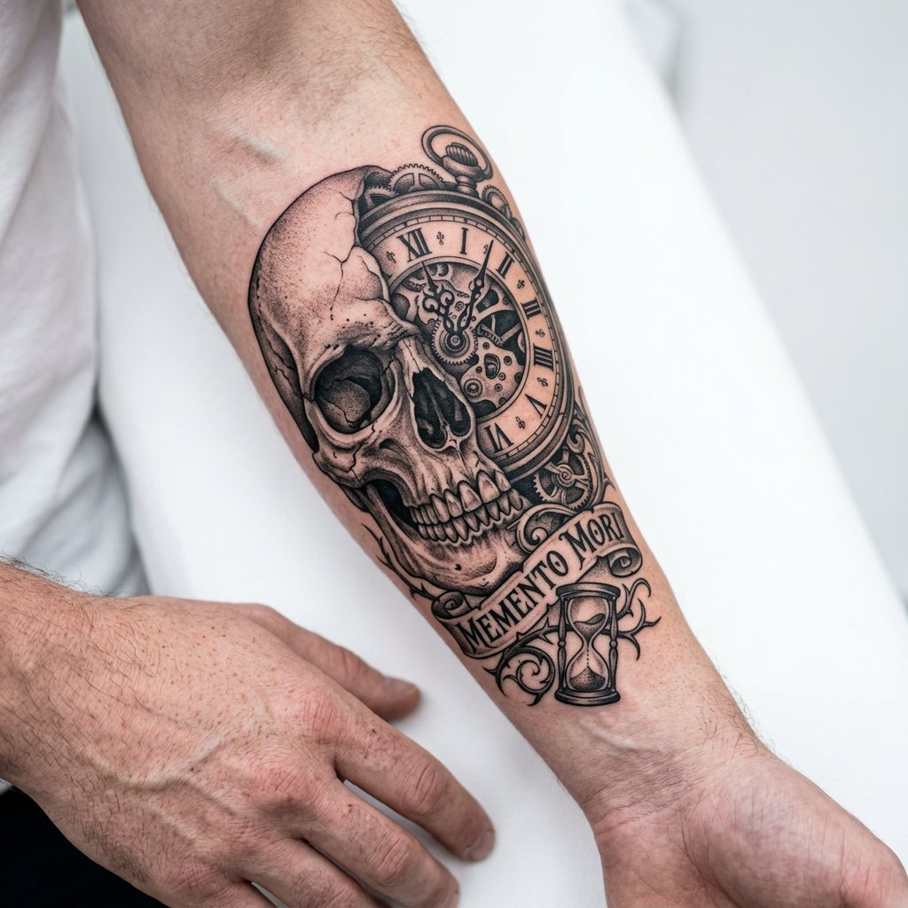 Schädel & Uhr