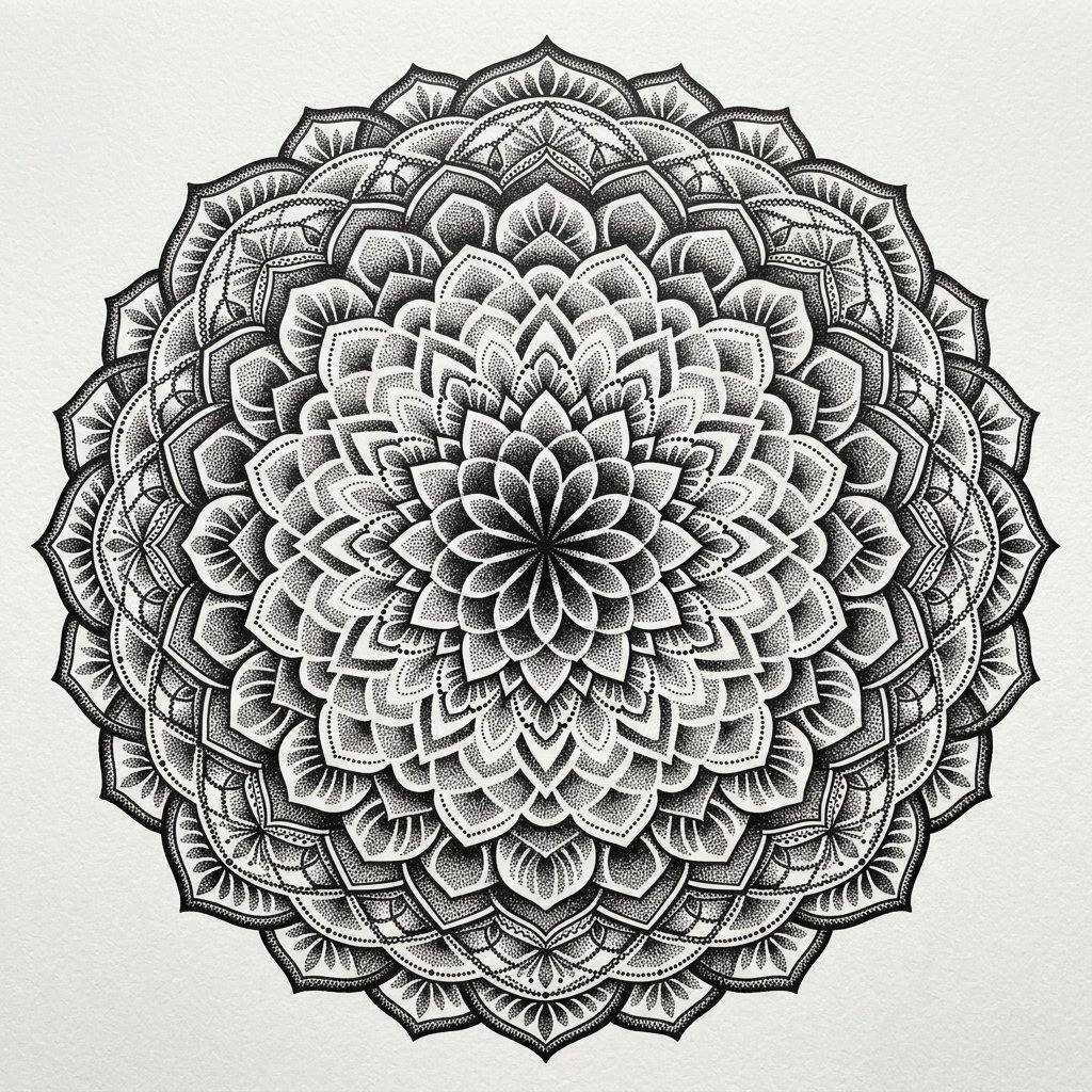 Dotwork-Mandala