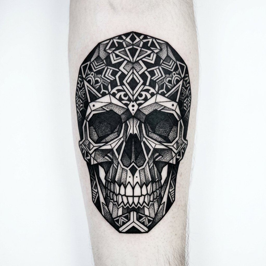 Geometrischer Schädel